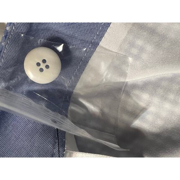 NWT Talbots Ankle Length Gingham Blue White‎ Pants Size 4 Cotton Mix side zipper - Picture 8 of 9